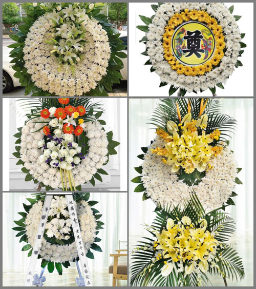 湖北荆门市京山县坪坝镇双榨村花圈速递